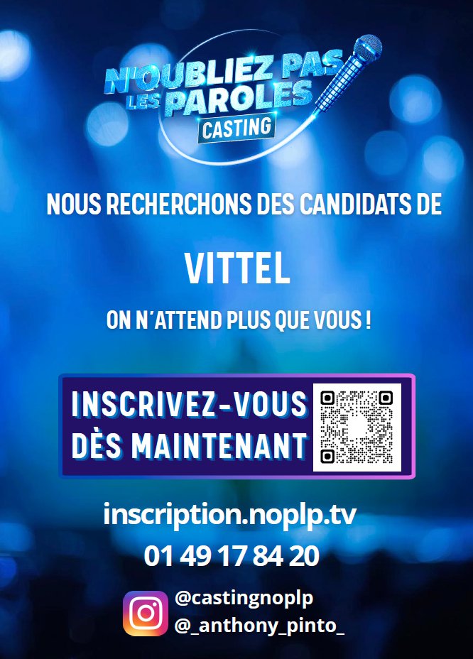 affiche casting n'oubliez pas les paroles