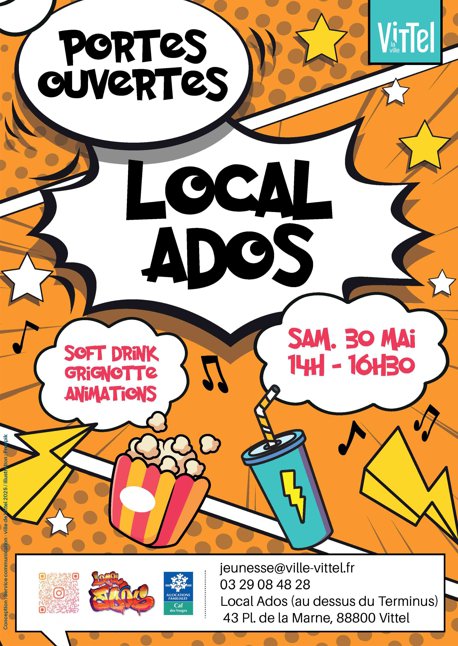 affiche portes ouvertes local ados Vittel