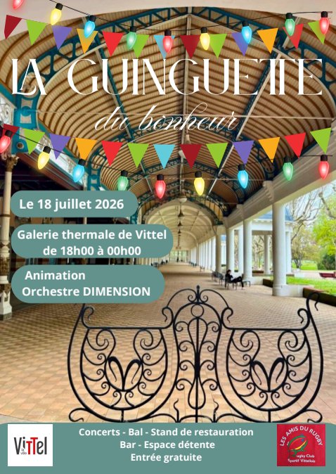 affiche guinguette bonheur Vittel