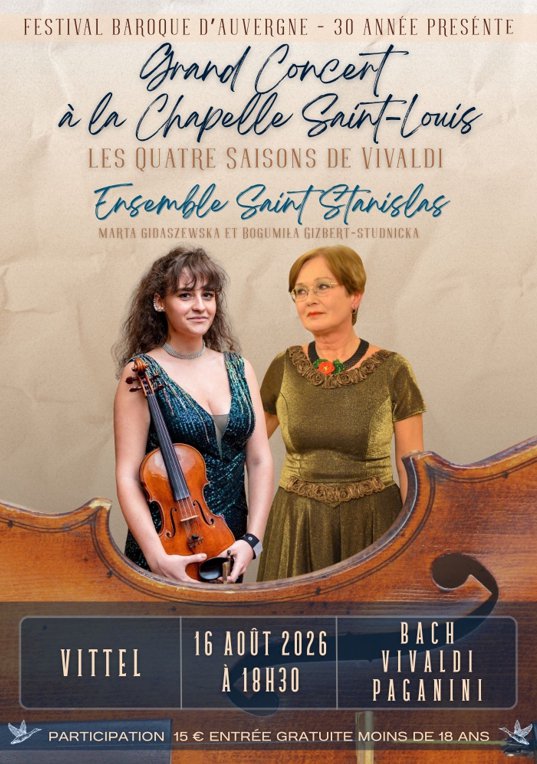 affiche concert 4 saisons Vivaldi