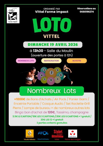 affiche loto vittel forme impact