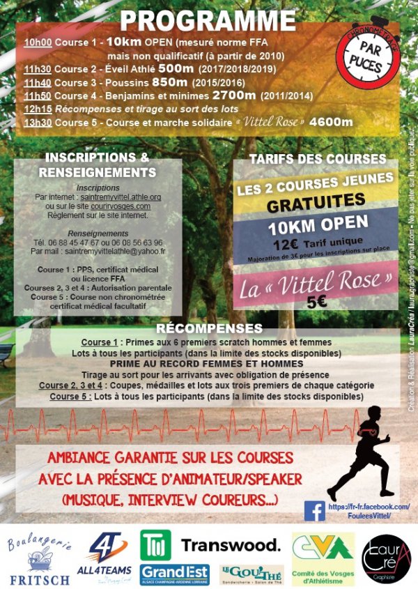 affiche verso foulées vittelloises