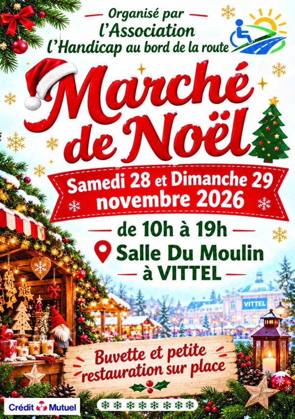 marché noel handicap bord de la route
