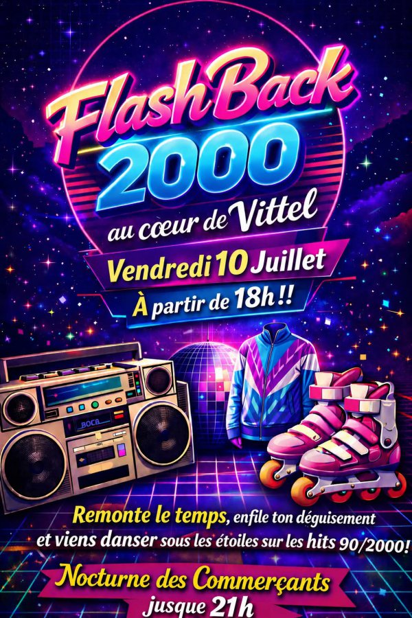 affiche soirée flashback vittel