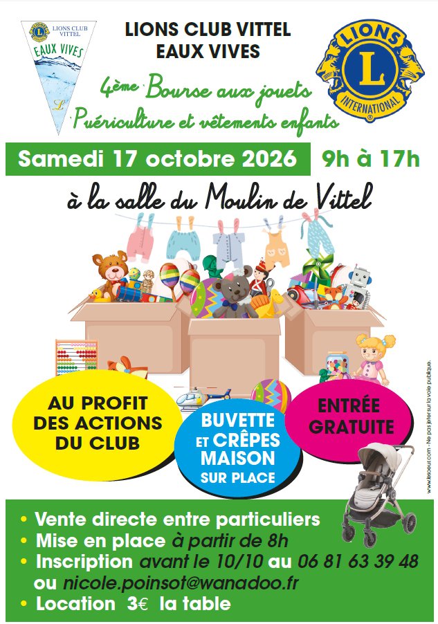 affiche bourse jouets vittel lions club 2026
