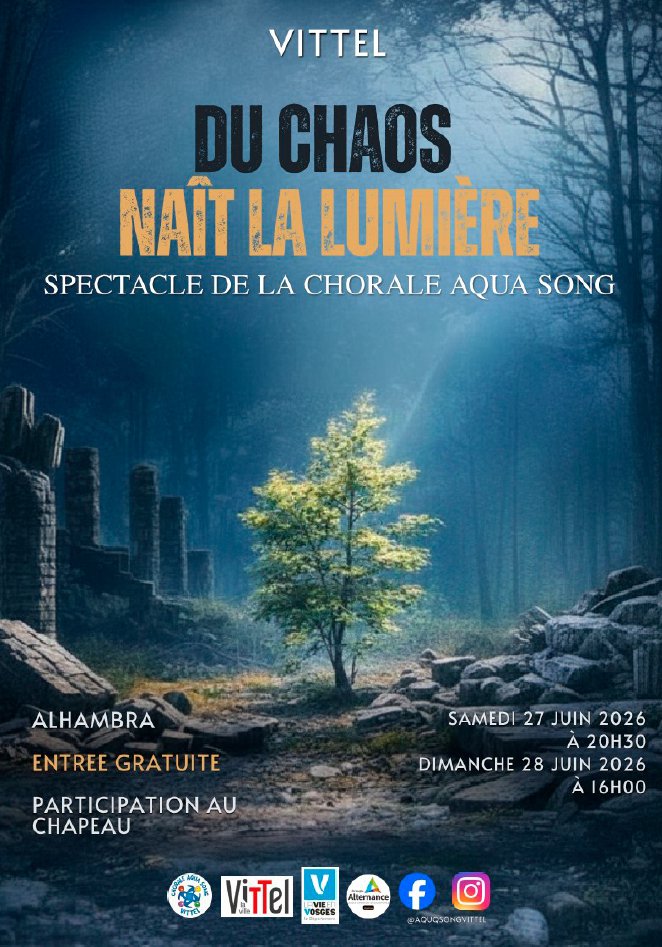 affiche concert chorale aqua song Vittel