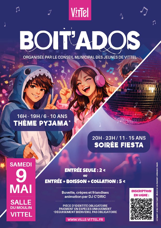 affiche boite ados 2026 Vittel
