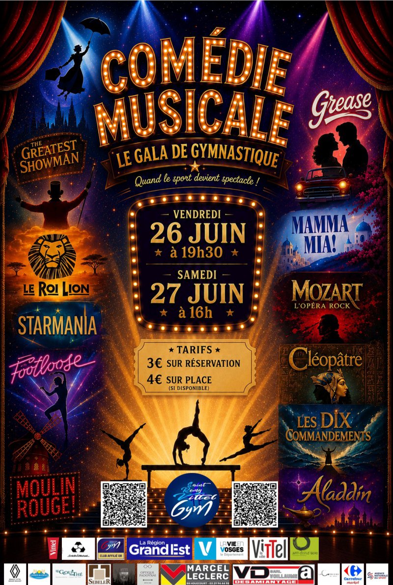 affiche gala gymnastique Vittel