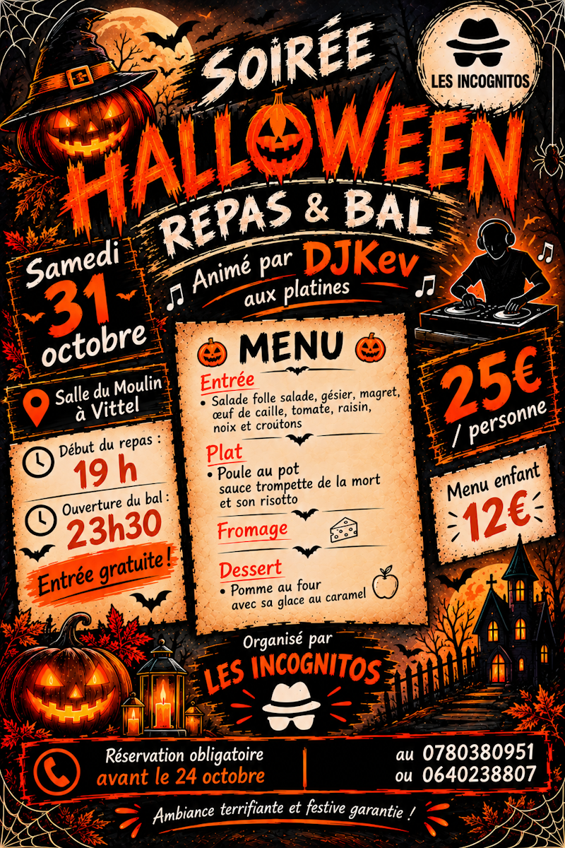 soirée halloween vittel