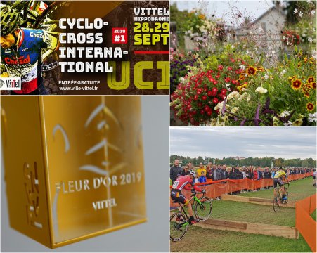 vittel|cyclo cross|fleurs|massif|vélo|fleur or|trophée|fleurissement