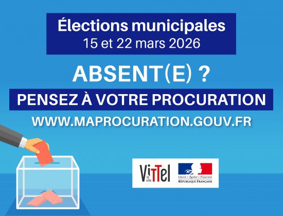 Élections municipales 2026 : pensez à la procuration