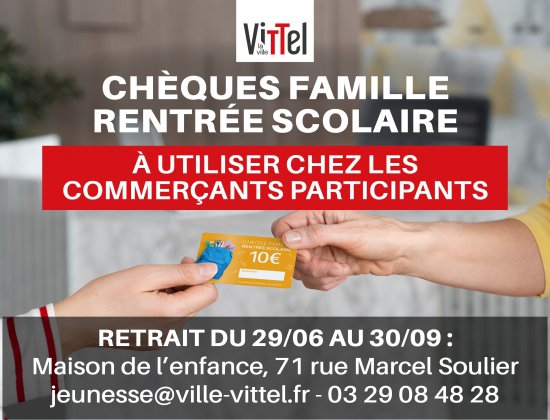 cheque rentrée famille