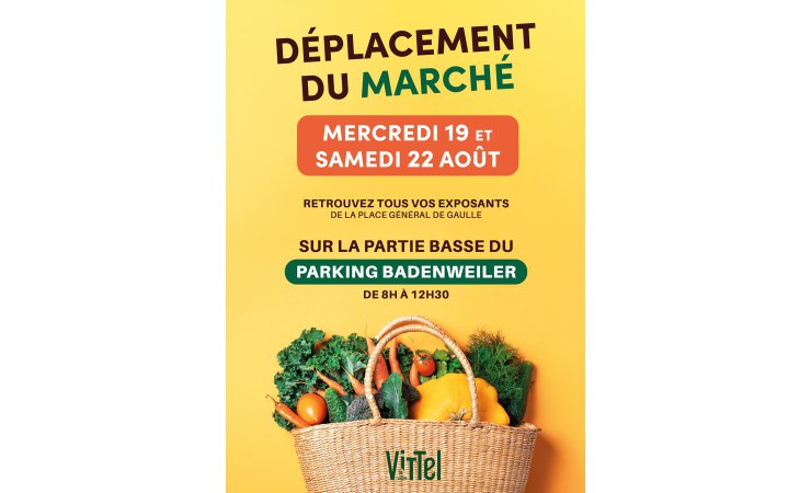 affiche marché vittel|service communication vittel