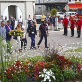 vittel|cérémonie|libération|commémoration|musiciens|fleurs|gerbe