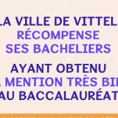 Récompense des bacheliers ayant eu la mention très bien