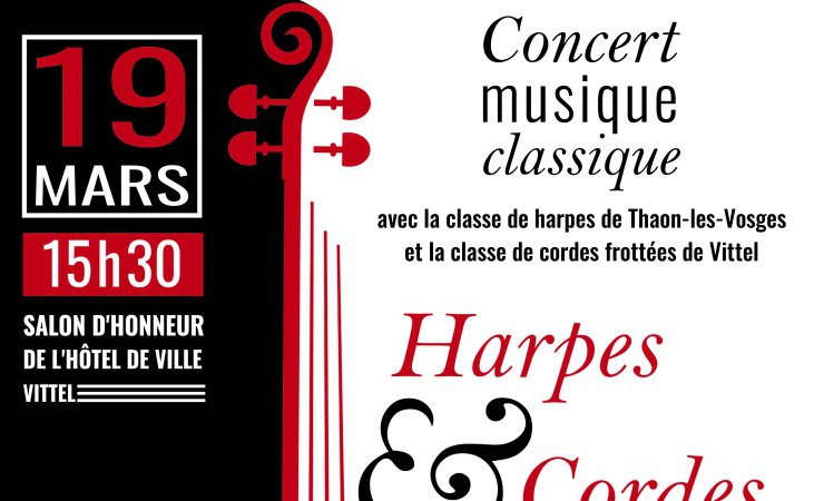 Affiche concert harpe