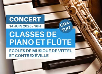 Audition Classes de piano et flûtes de Contrexéville et Vittel