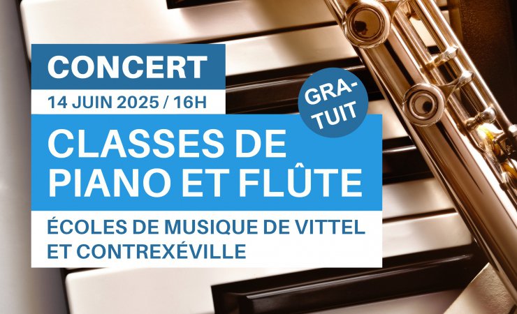 Audition Classes de piano et flûtes de Contrexéville et Vittel
