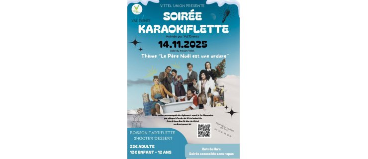 karaokiflette|affiche|vittelunion