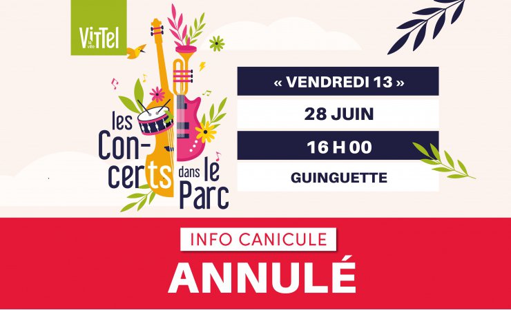 affiche concert annulé