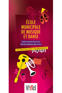Plaquette Ecole Municipale de Musique et Danse