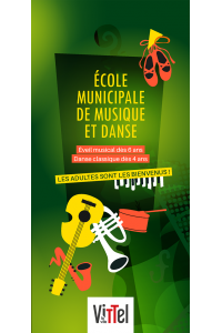 Une plaquette Ecole de Musique et de danse