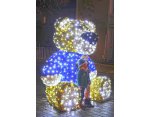 L'ours illuminé au centre ville © Jean-Jacques DALIA - ville de Vittel